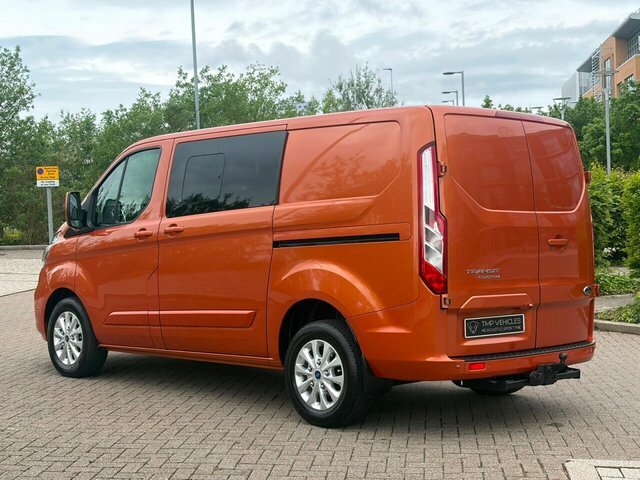 Ford Transit Custom 2020 2.0 300 Ecoblue Limited Crew Van Double Cab 5 SK70OMM Orange #5