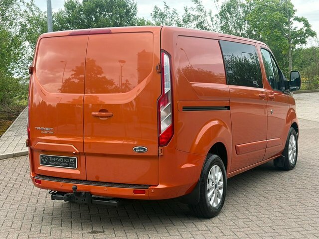 Ford Transit Custom 2020 2.0 300 Ecoblue Limited Crew Van Double Cab 5 SK70OMM Orange #6