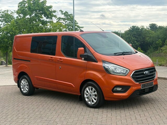 Ford Transit Custom 2020 2.0 300 Ecoblue Limited Crew Van Double Cab 5 SK70OMM Orange #3