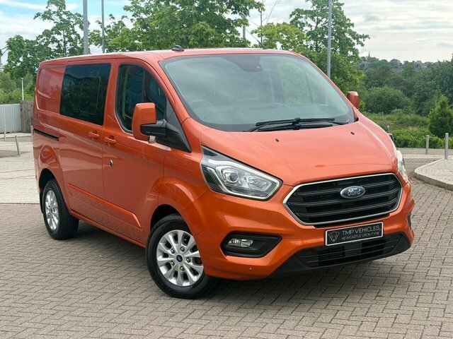 Ford Transit Custom 2020 2.0 300 Ecoblue Limited Crew Van Double Cab 5 Orange