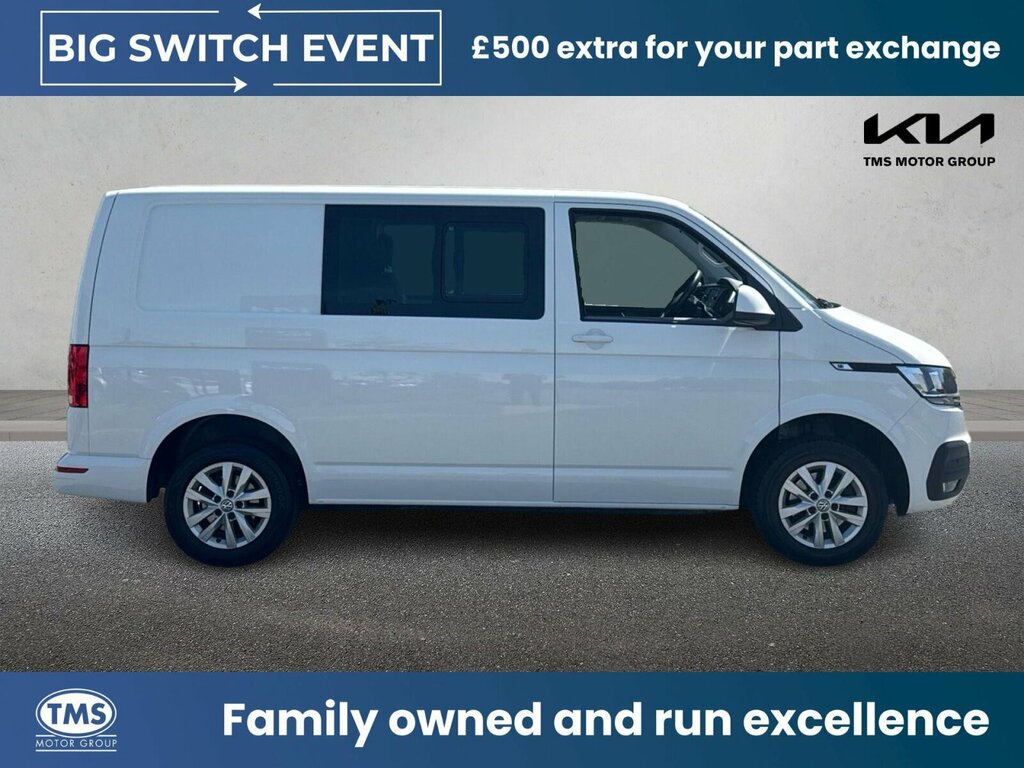 Volkswagen Transporter 2.0 Tdi T30 Highline Kombi Double Cab D FH24UVZ White