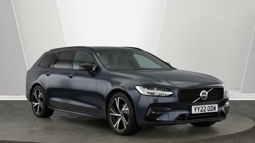 Volvo V90 R-design, B4 Mild Hybrid Park Assist Heated Seat Blue
