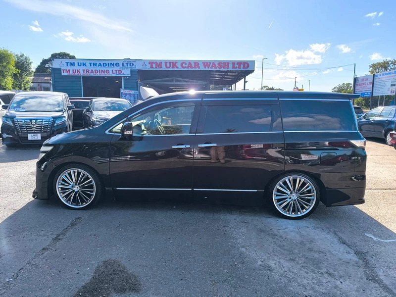 Nissan Elgrand 3.5 201313 7 Seat Mpv Roof Led Tv Dou Black #6