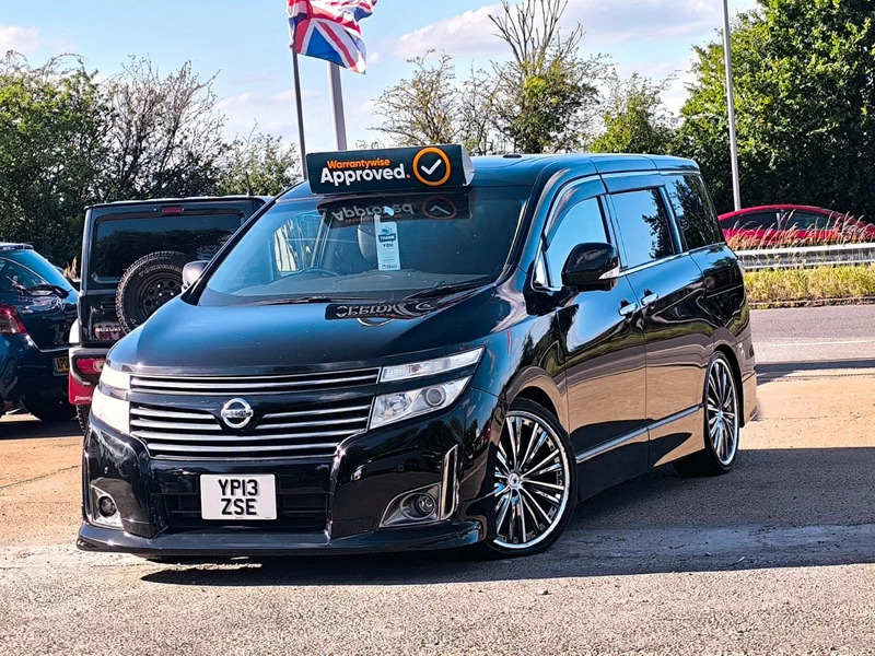 Nissan Elgrand 3.5 201313 7 Seat Mpv Roof Led Tv Dou Black #2