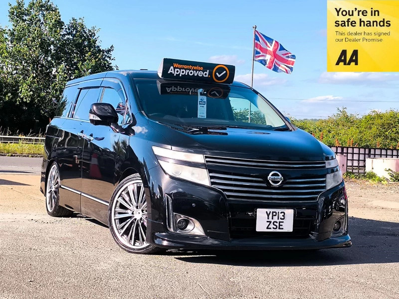 Nissan Elgrand 3.5 201313 7 Seat Mpv Roof Led Tv Dou Black