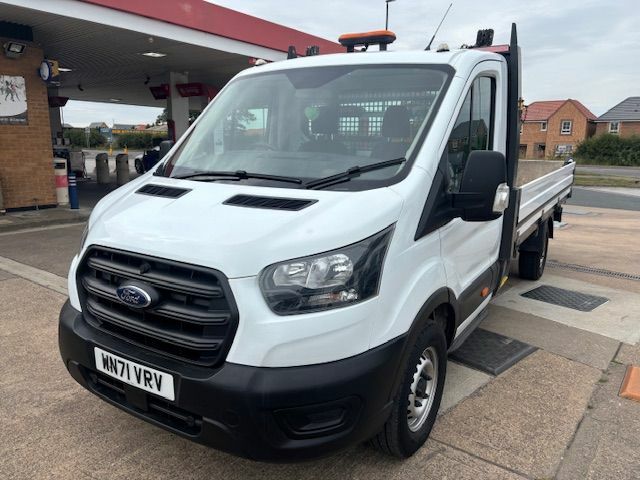 Ford Transit Custom 2.0 Ecoblue 130Ps Chassis Cab White