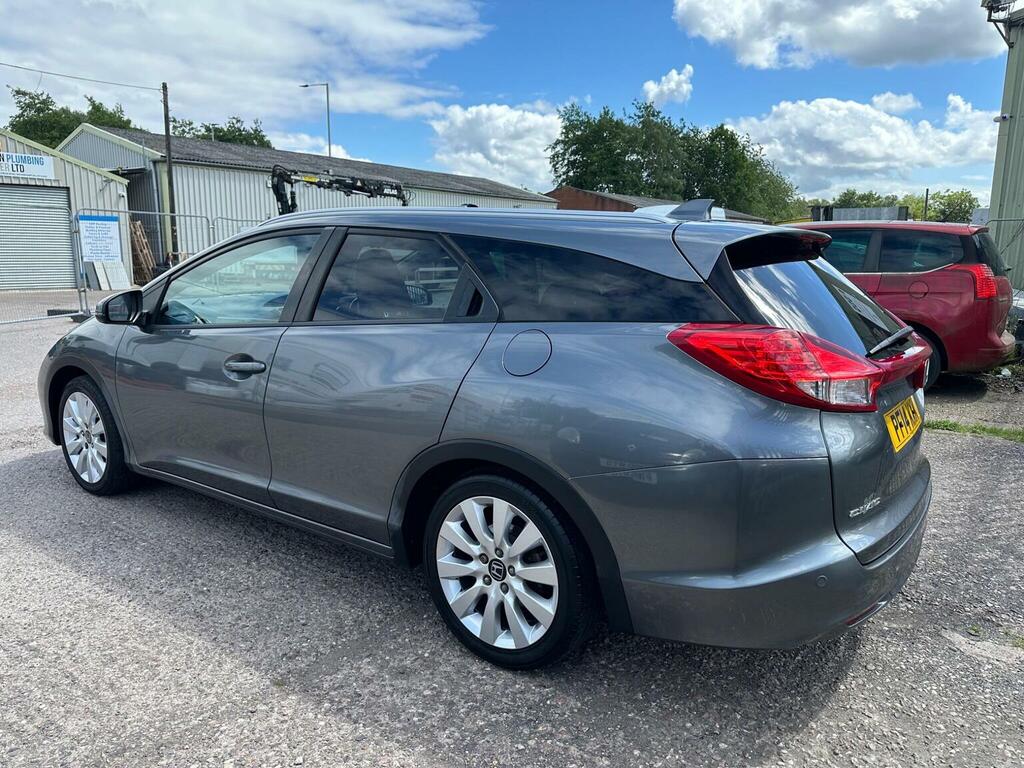 Honda Civic Estate 1.6 I-dtec Sr Tourer Euro 5 Ss 2014 PF14KXK Grey #3