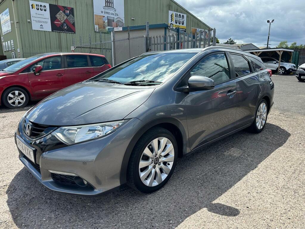 Honda Civic Estate 1.6 I-dtec Sr Tourer Euro 5 Ss 2014 PF14KXK Grey #2