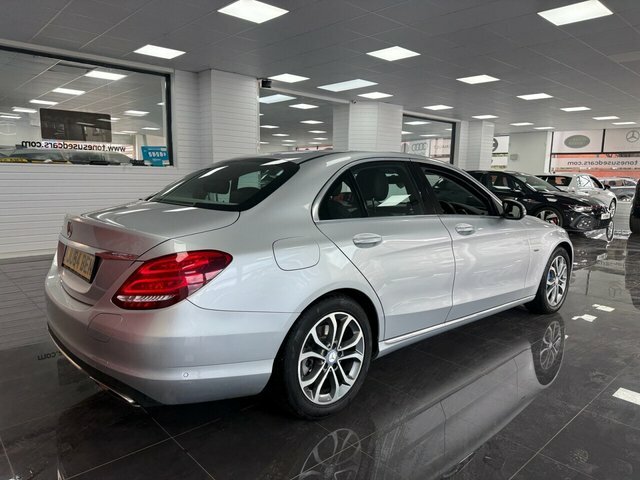 Mercedes-Benz C Class Saloon YJ66ACD Silver #2