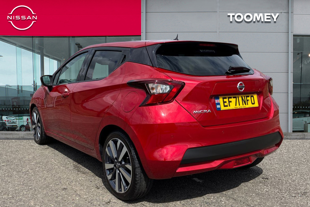 Nissan Micra 1.0 Ig T Tekna Hatchback Xtron Euro 6 Red #3