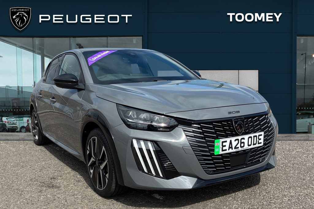 Peugeot e-208 51Kwh Gt Hatchback 7.4Kw Charge Grey