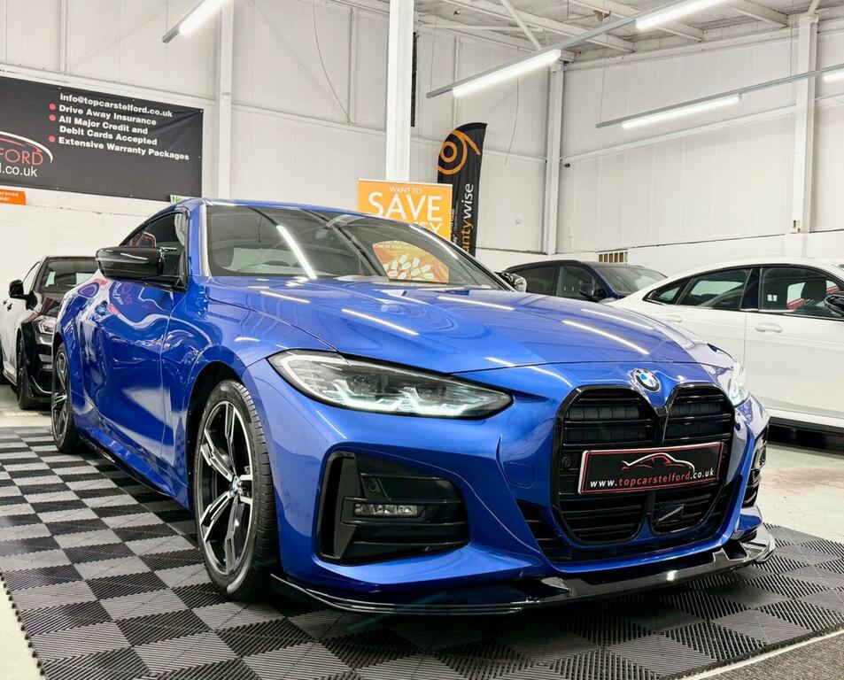 BMW 4 Series Gran Coupe Coupe 2.0 420D Mht M Sport Euro 6 Ss Blue #3