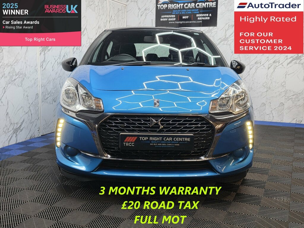 DS DS 3 1.2 Puretech Chic Hatchback Euro Blue #2