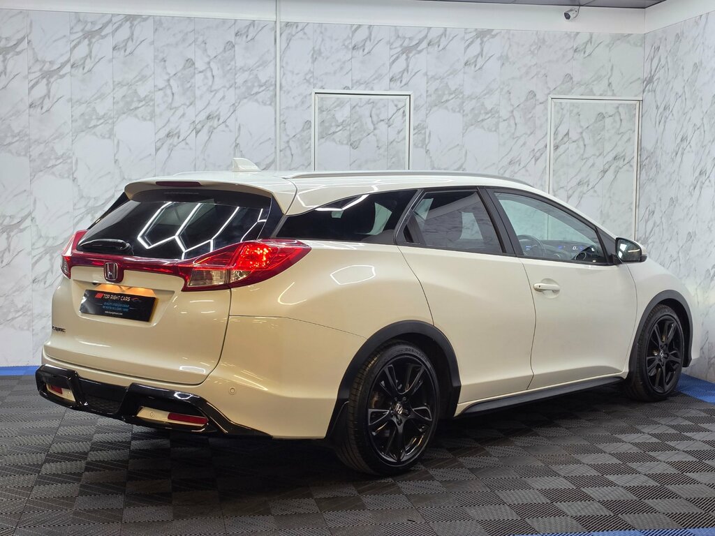Honda Civic 1.6 I-dtec Sr Tourer Ss 120 Ps White #6