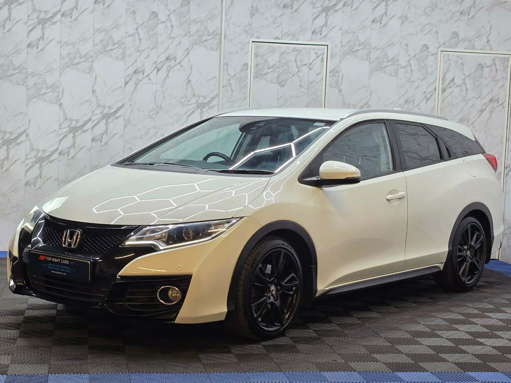Honda Civic 1.6 I-dtec Sr Tourer Ss 120 Ps White #2