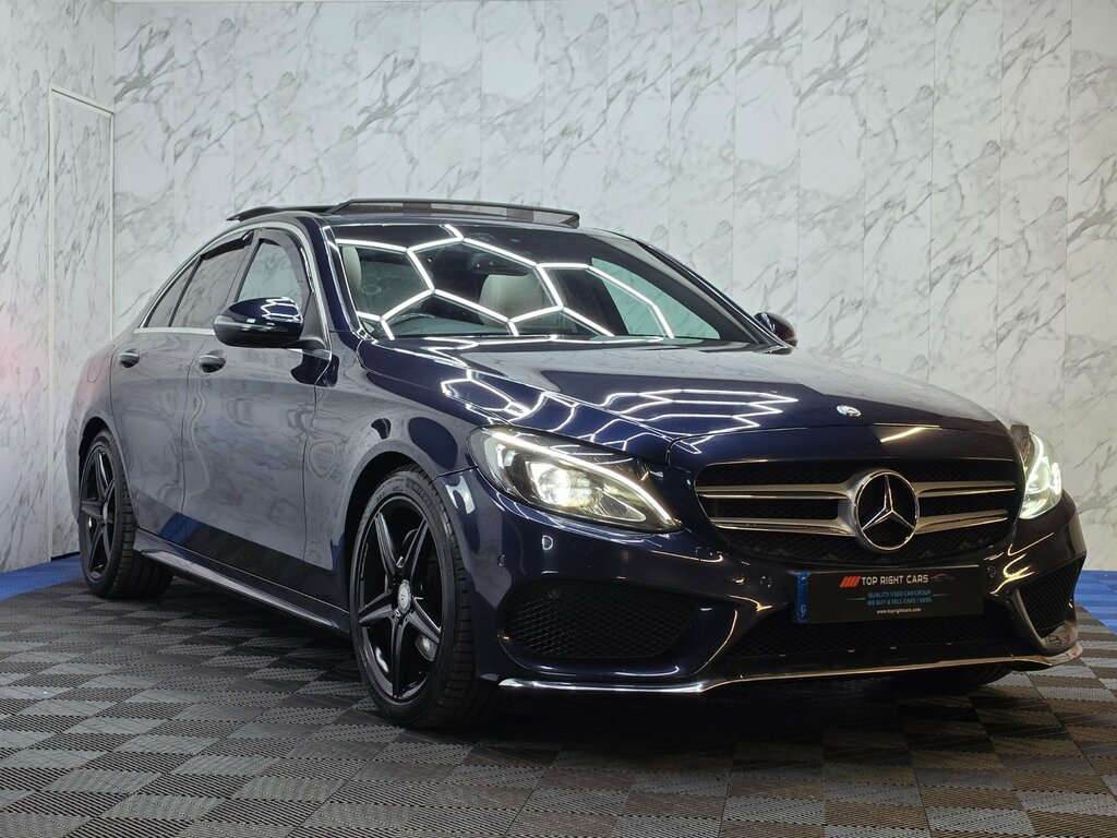 Mercedes-Benz C Class 2.1 C220d Amg Line Premium Saloon 7G-tronic Blue