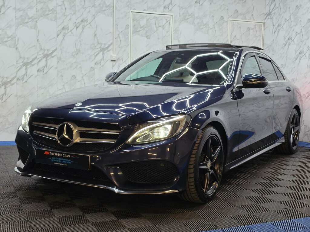 Mercedes-Benz C Class 2.1 C220d Amg Line Premium Saloon 7G-tronic Blue #3