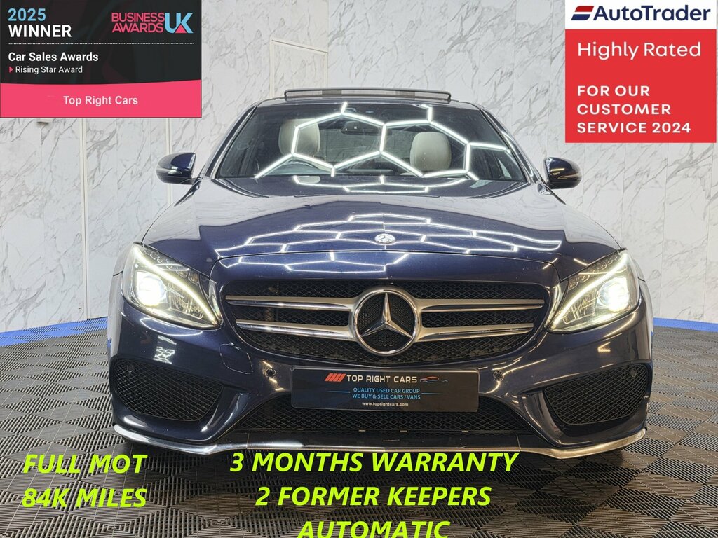 Mercedes-Benz C Class 2.1 C220d Amg Line Premium Saloon 7G-tronic Blue #2