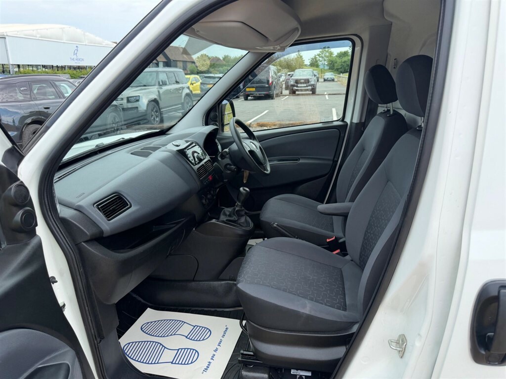 Fiat Doblo Multijetii Dropside Flat Bed Euro 6 Cage 1.6 D White #13