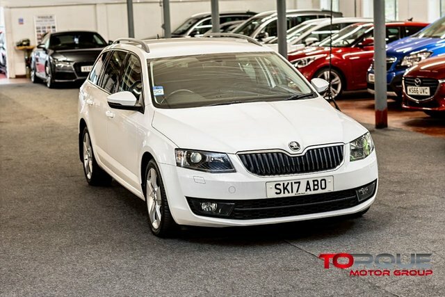 Skoda Octavia 1.6 Tdi Se Sport Estate Euro 6 White #4