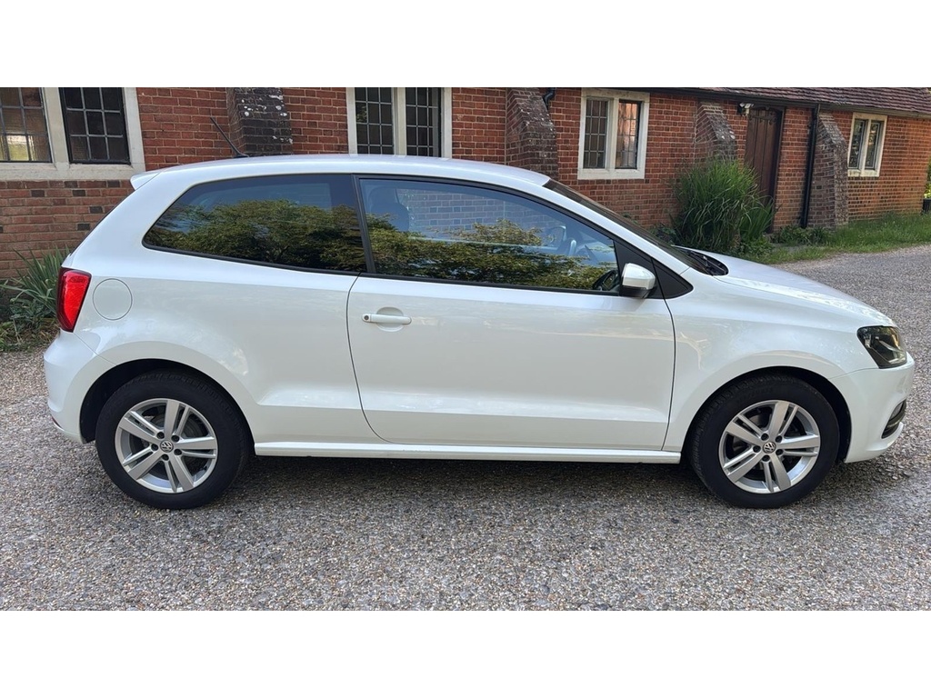 Volkswagen Polo 1.0 Bluemotion Tech Match Edition Hatchback Pe HJ17HVG White #3