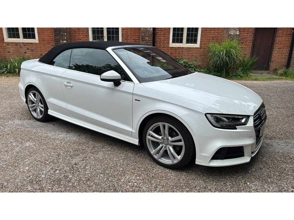 Audi A3 Cabriolet 1.6 Tdi S Line Euro 6 Ss White #3