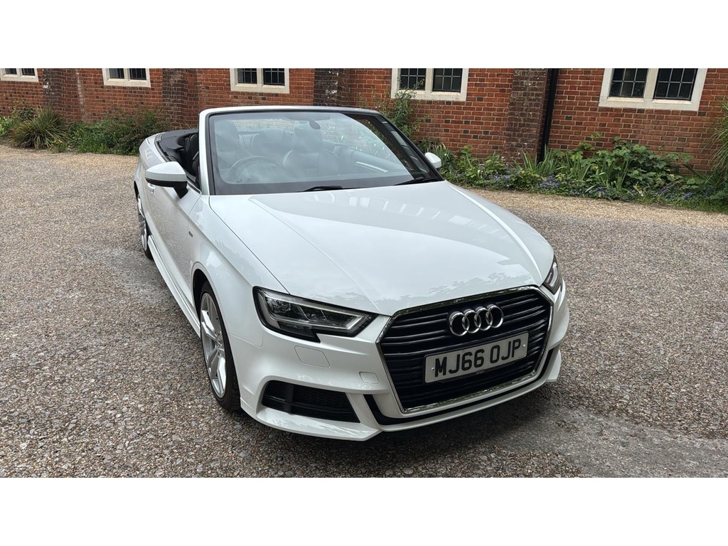 Audi A3 Cabriolet 1.6 Tdi S Line Euro 6 Ss White #2