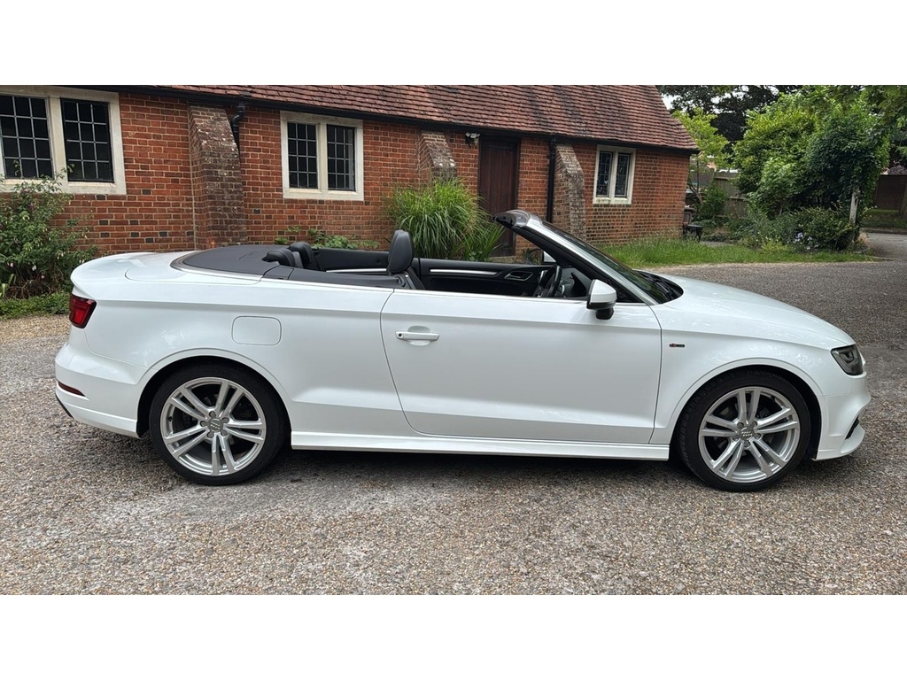 Audi A3 Cabriolet 1.6 Tdi S Line Euro 6 Ss White #4