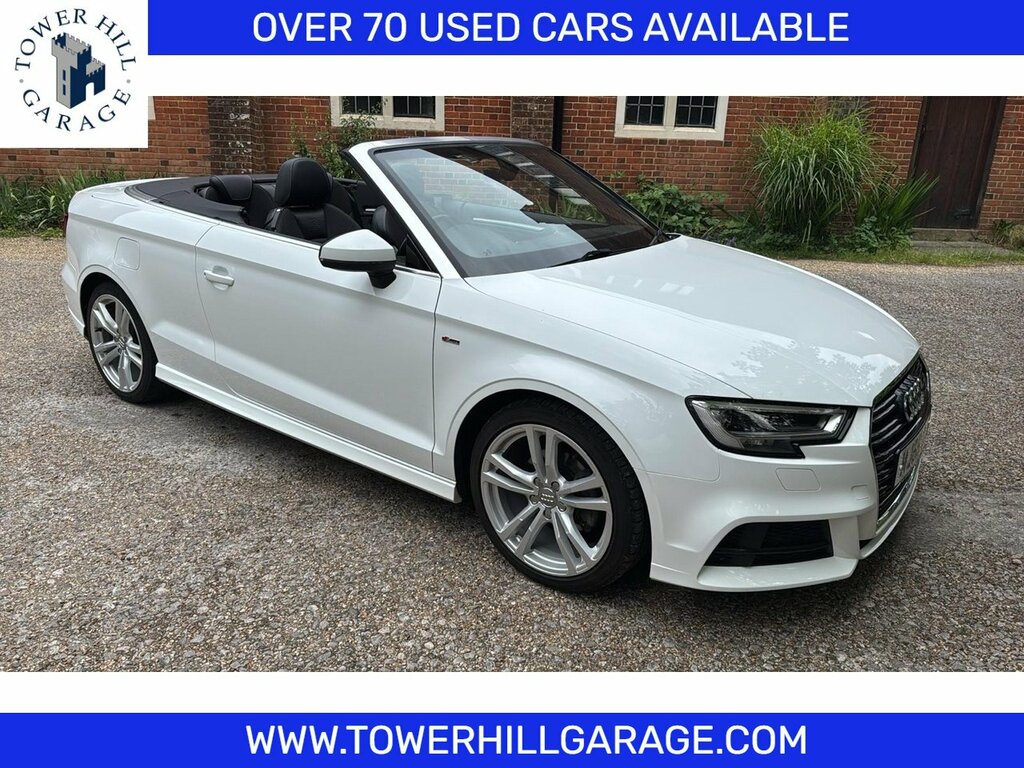 Audi A3 Cabriolet 1.6 Tdi S Line Euro 6 Ss White