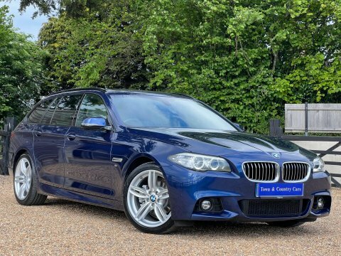 BMW 5 Series 520D M Sport HJ66NZN Blue #2