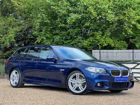 BMW 5 Series 520D M Sport HJ66NZN Blue #3