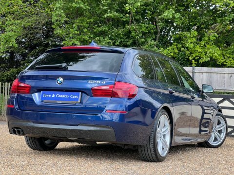 BMW 5 Series 520D M Sport HJ66NZN Blue #5