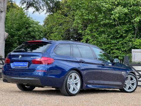 BMW 5 Series 520D M Sport HJ66NZN Blue #4