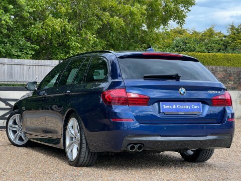 BMW 5 Series 520D M Sport HJ66NZN Blue #6