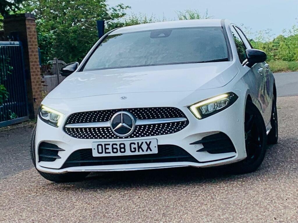 Mercedes-Benz A Class 1.5 A180d Amg Line Premium 7G-dct Euro 6 Ss 5 OE68GKX White #4