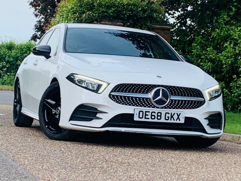 Mercedes-Benz A Class 1.5 A180d Amg Line Premium 7G-dct Euro 6 Ss 5 OE68GKX White #2