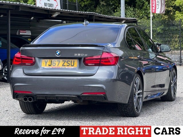 BMW 3 Series 330D 3.0 M-sport Shadow Edition Nav - 4K Ext YJ67ZSU Red #3