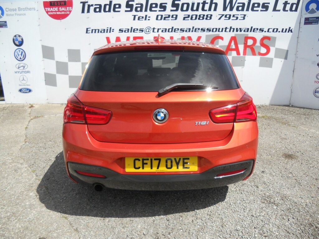 BMW 1 Series 118I 1.5 M Sport Nav CF17OYE Orange #5
