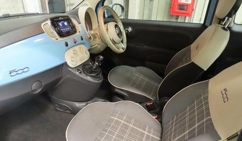 Fiat 500 1.2 Lounge Euro 6 Ss DY17CWR Blue #2