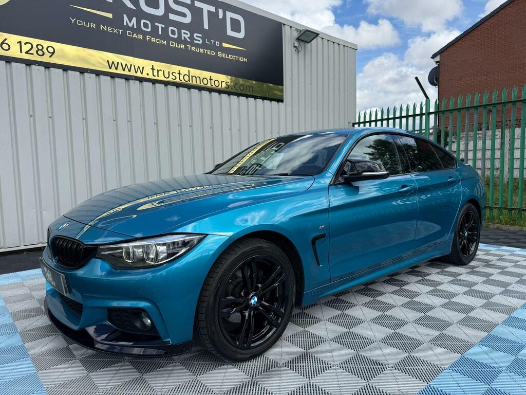 BMW 4 Series Gran Coupe Hatchback 2.0 420D M Sport Euro 6 Ss 2018 Blue #4