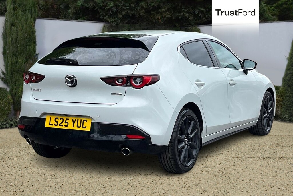 Mazda 3 2.5 E-skyactiv G Mhev 140 Homura Heads- LS25YUC White #4
