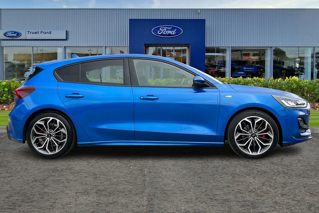 Ford Focus 1.0 St-line X Sync4 Navigation Heated Seats Stee AP23CXN Blue #3