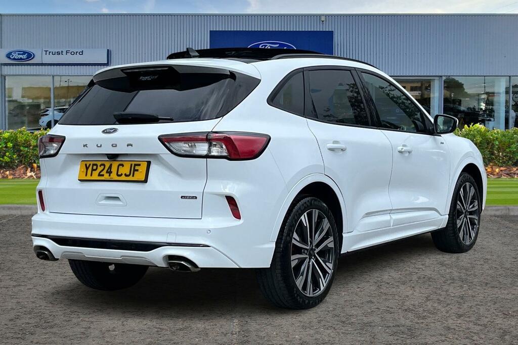 Ford Kuga 2.5 Duratec 14.4Kwh St-line X Edition Suv Petr YP24CJF White #4