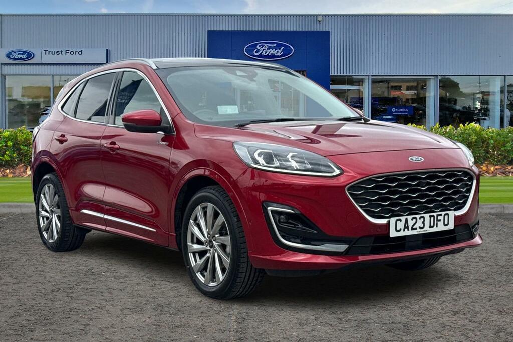 Ford Kuga 2.5 Fhev Vignale Cvt- With Panoramic Glass Roo Red