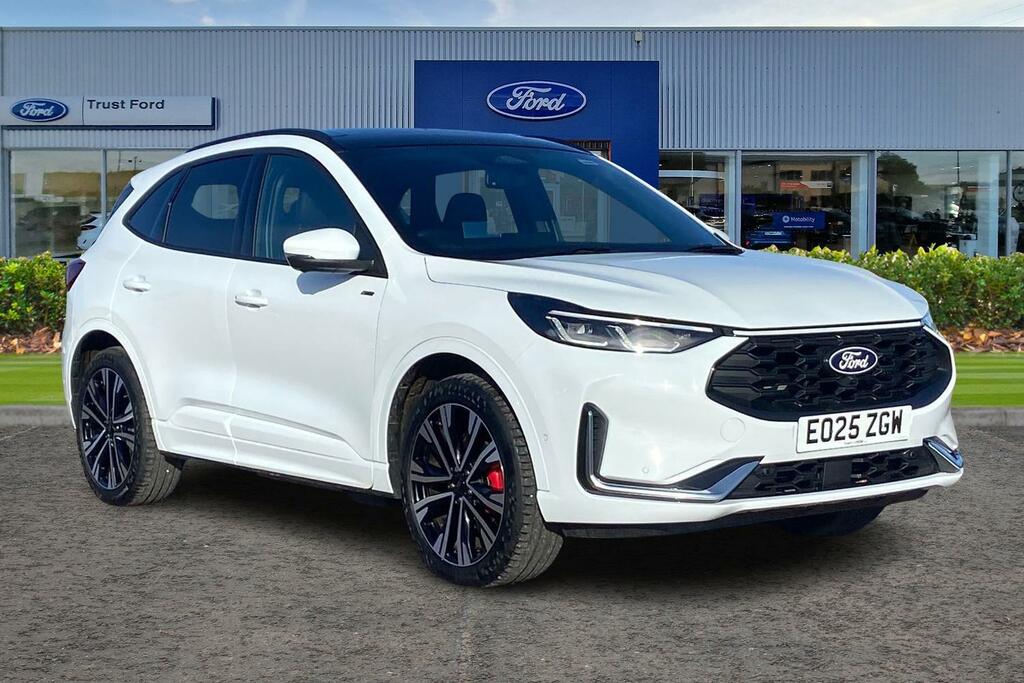 Ford Kuga 2.5 Duratec 14.4Kwh St-line X Suv 5Dr- With Heads White