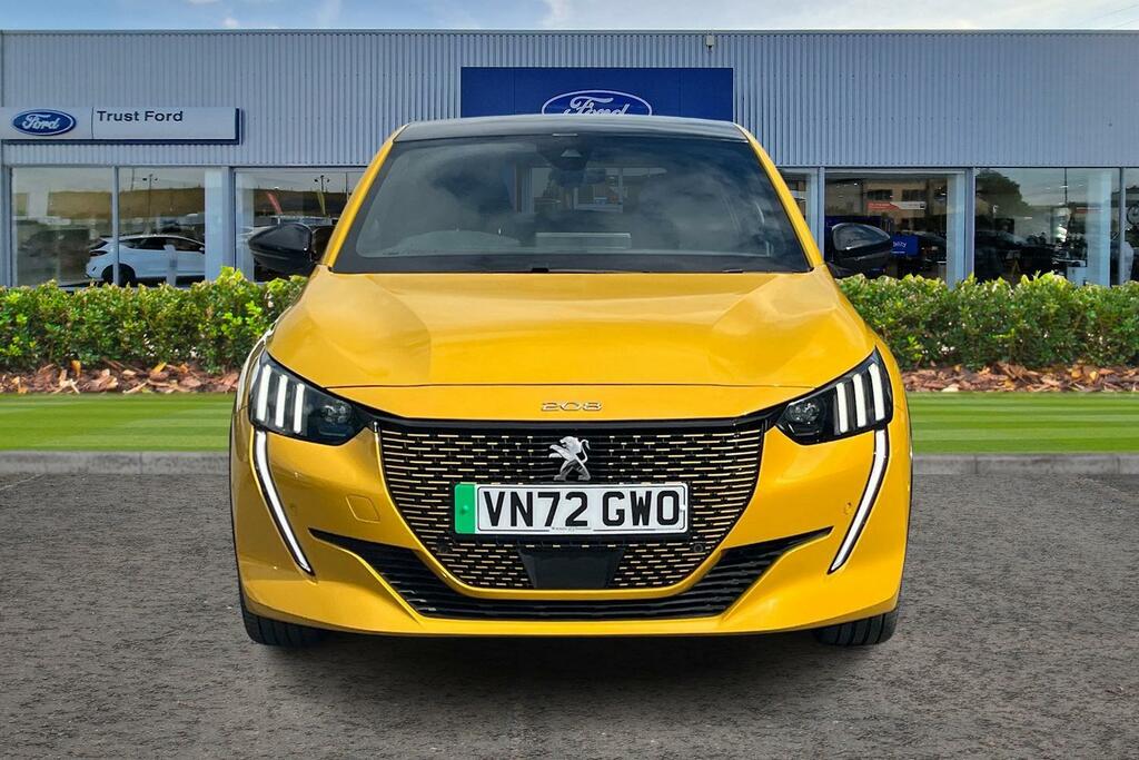 Peugeot e-208 100Kw Gt 50Kwh Yellow #6