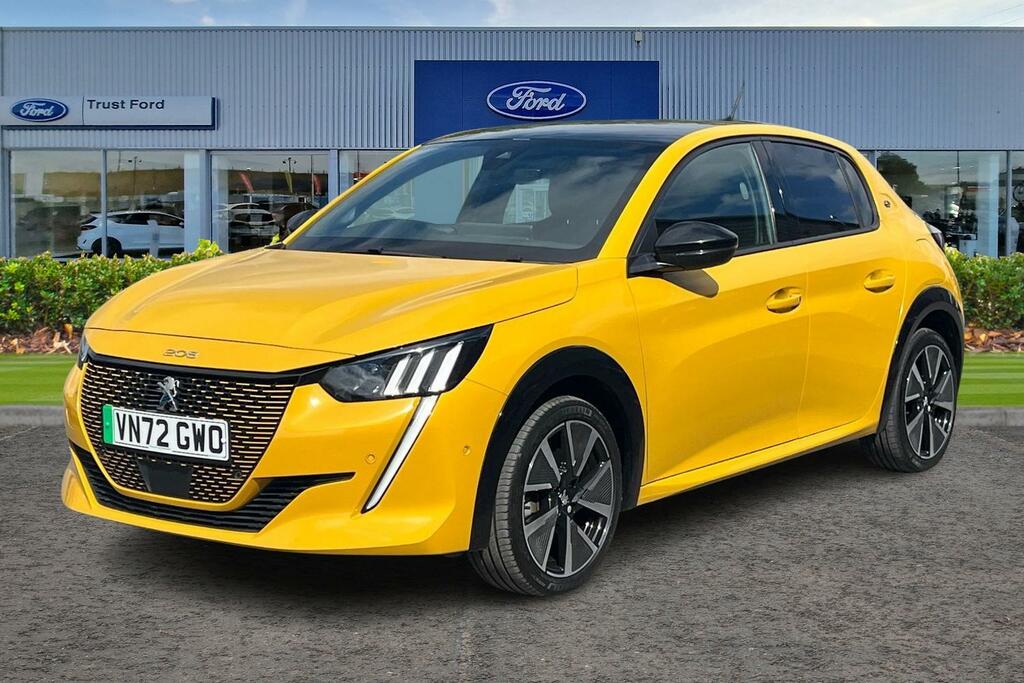 Peugeot e-208 100Kw Gt 50Kwh Yellow #5