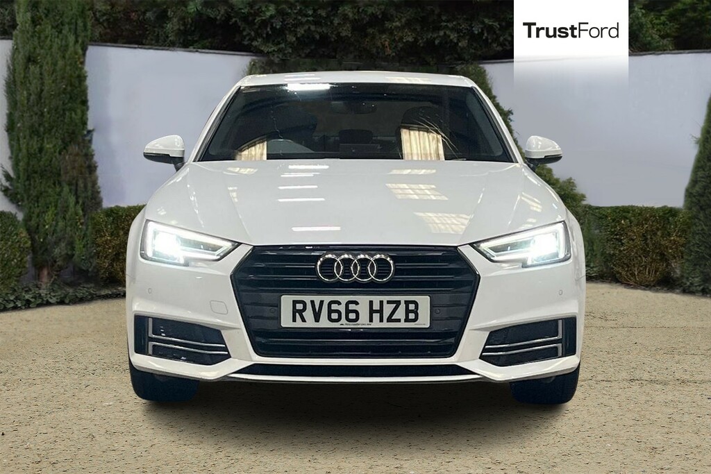 Audi A4 2.0 Tdi S Line 4Dr- Parking Sensors RV66HZB White #6