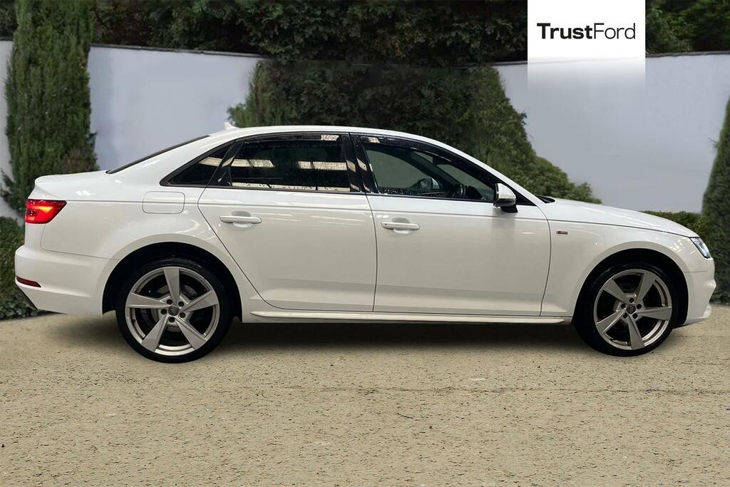 Audi A4 2.0 Tdi S Line 4Dr- Parking Sensors RV66HZB White #3