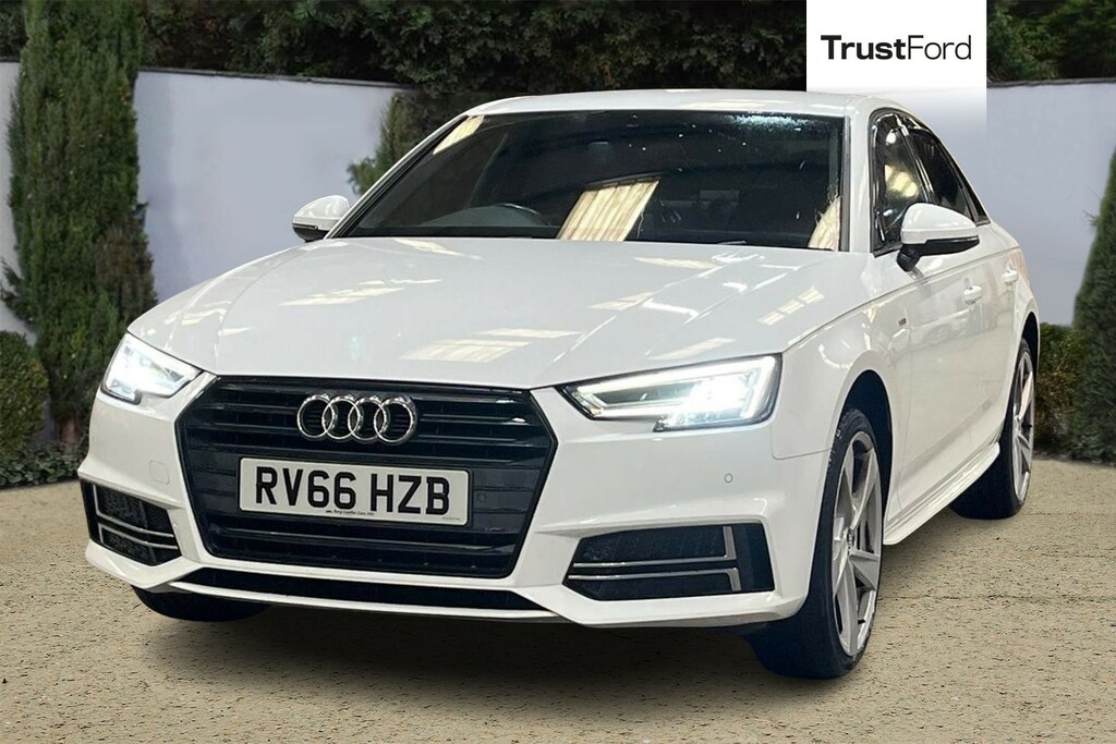 Audi A4 2.0 Tdi S Line 4Dr- Parking Sensors RV66HZB White #5